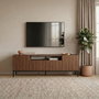 Nordure Rivoli Soporte para TV Milano Walnut y Negro